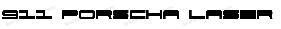 911 Porscha Laser Italic字体转换